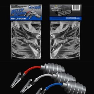 DD26 Fishing BELLY BOMB Fin Clip Weights, 1.25oz 3 Pack, NWT
